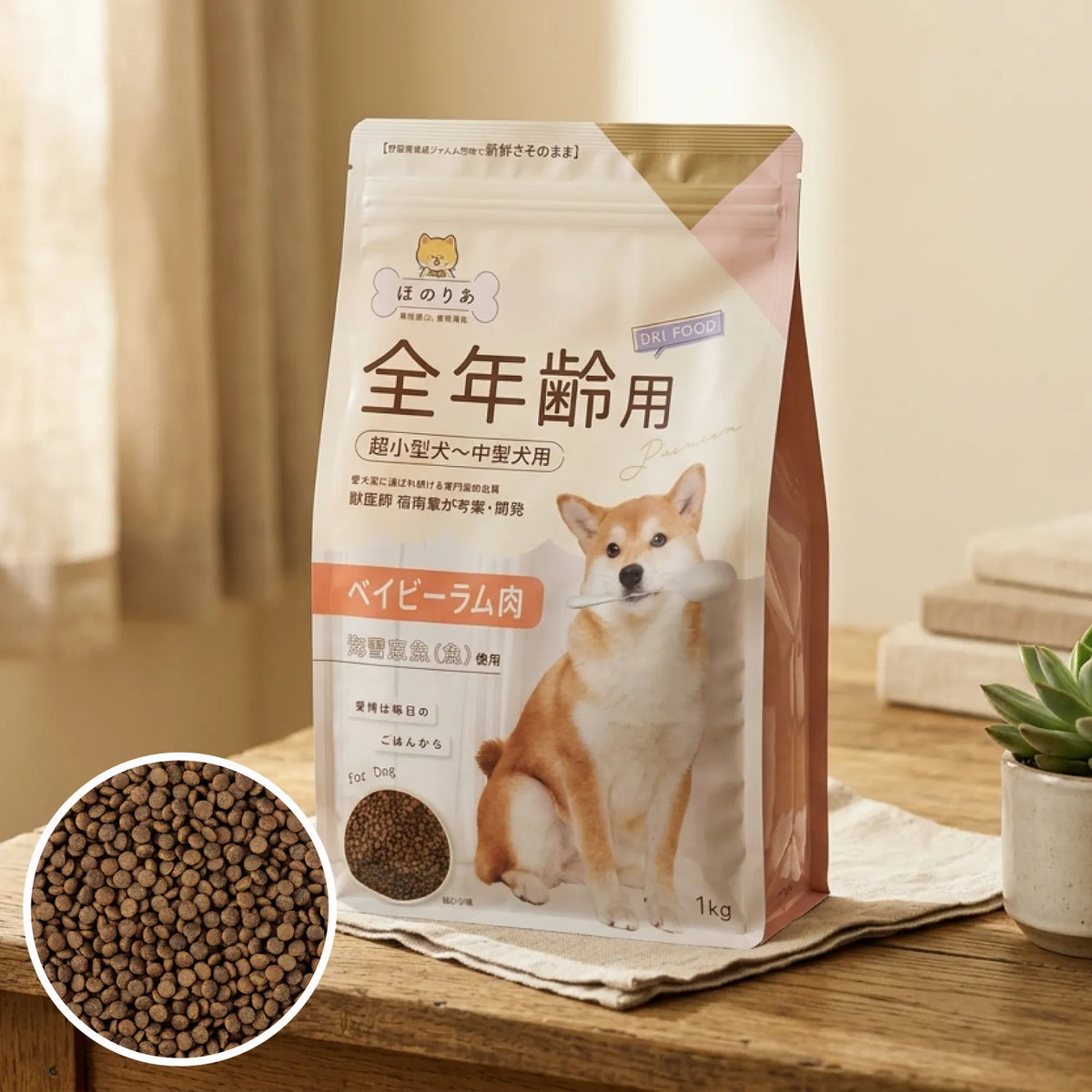 ほのりあドッグフード（全年齢）　本品１㎏